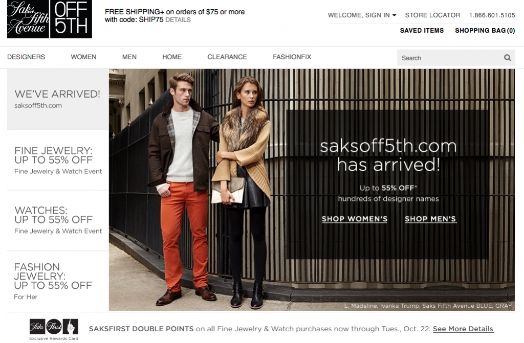 Saks and mercedes promotion