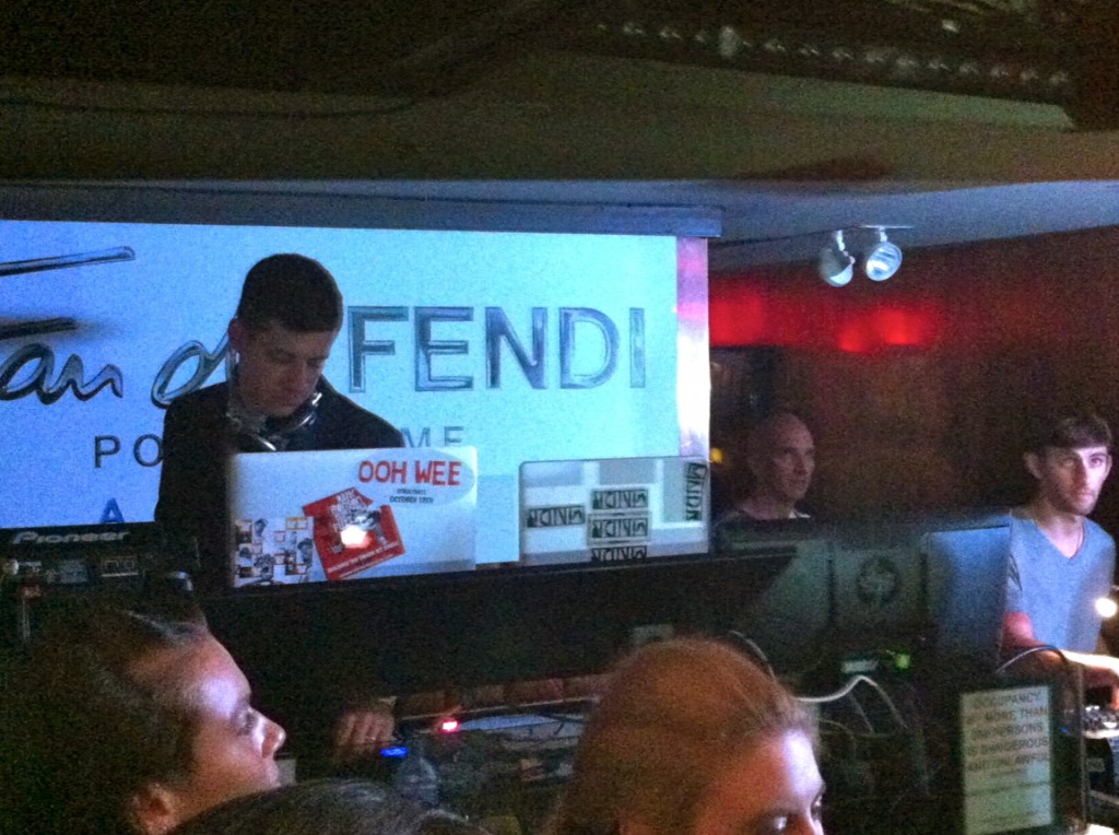 Mark Ronson DJing at Manhattan Magazine x Fendi Party