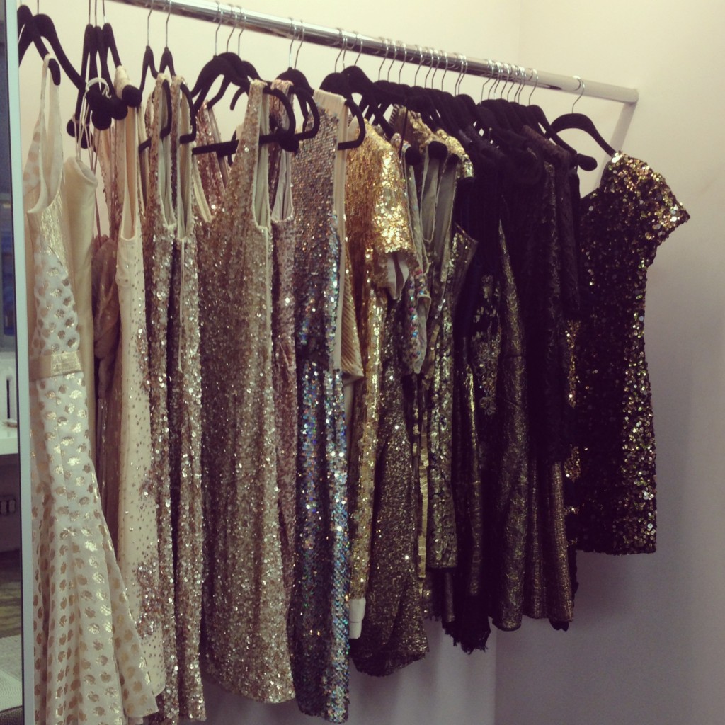 Some of the 75 dresses available in the MAGNUM Gold collection.  