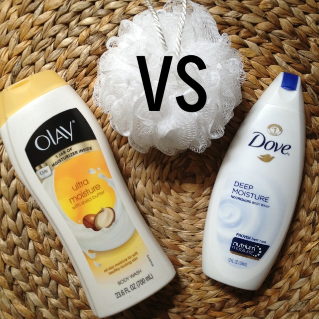 Olay body wash vs. dove body wash