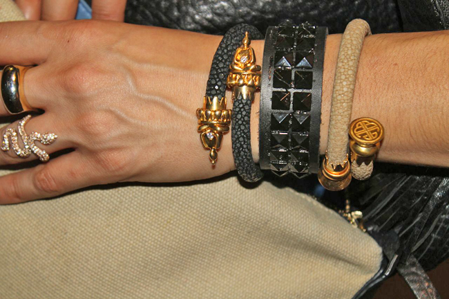PrettyConnected Arm Party featuring Buddah Girl jewelry styled by Tiffany Pinero