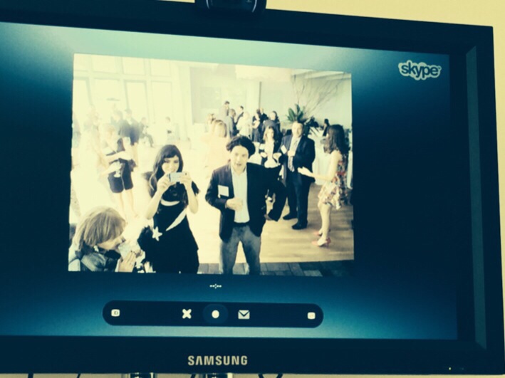 Skype Selfie station at the ICMAD awards