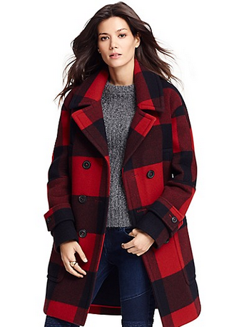 Tommy Hilfiger COLLECTION GREAT COAT plaid