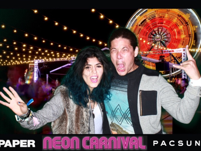 neon carnival 2015 weird face james