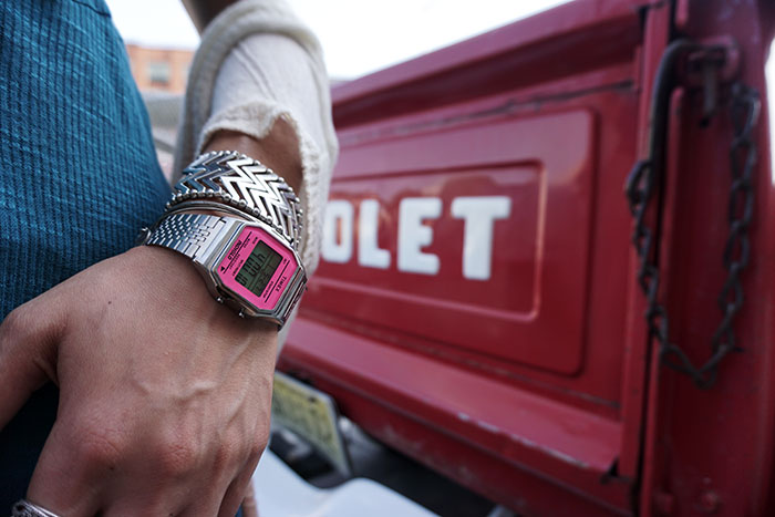 timex 80 pink watch