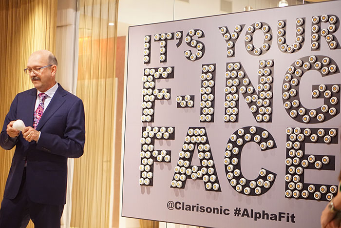 Robb Akridge, clarisonic founder at the alphafit launch party