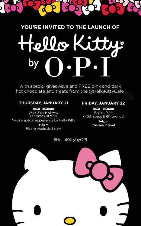 hello kitty OPI event truck