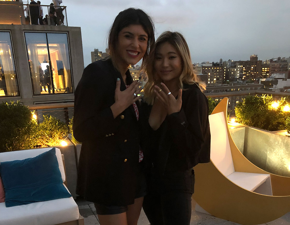 Chloe Kim and Lara Eurdolian